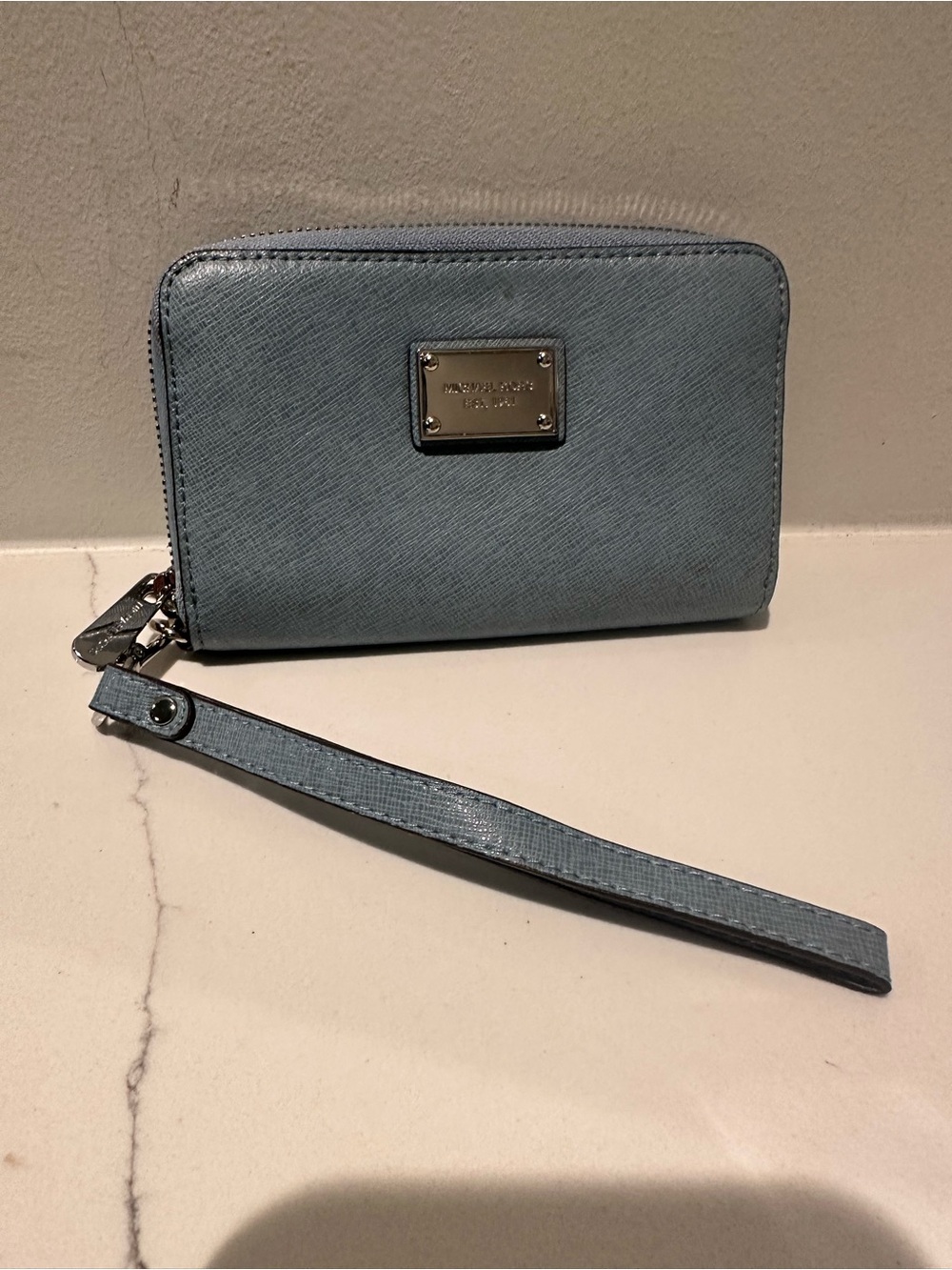 Michael Kors Light Blue wristlet Wallet